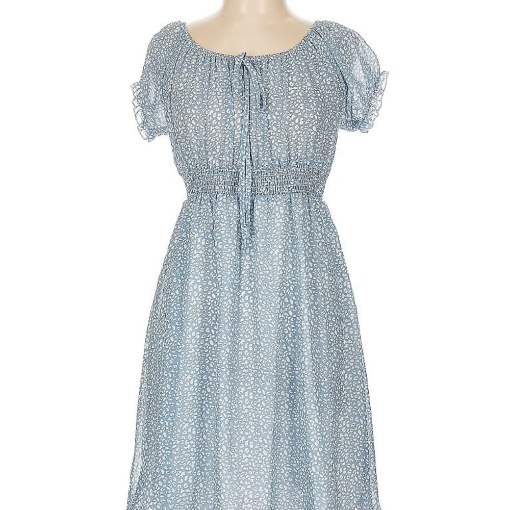 Elegant Green Patterned Dress